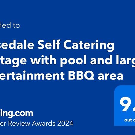 Rosedale Self Catering Cottage With Pool And Large Entertainment Bbq Area Henburg Park 외부 사진